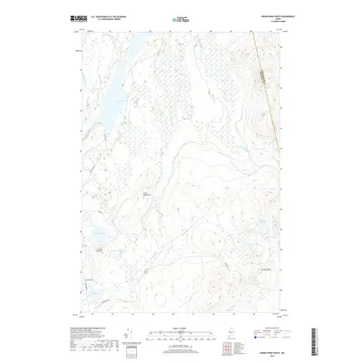 2018 Map of Indian Pond South, 2018 Print