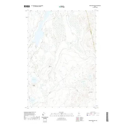 2021 Map of Indian Pond South, 2021 Print
