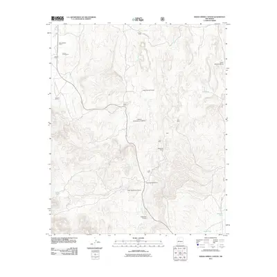 2011 Map of Indian Spring Canyon, 2011 Print
