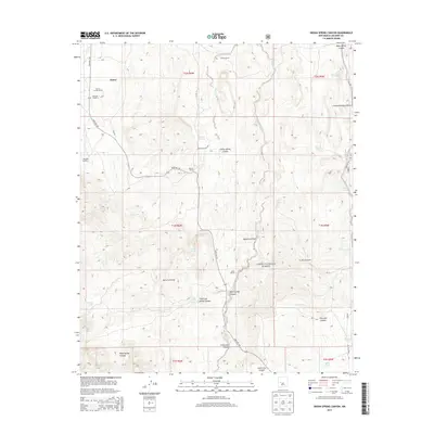 2013 Map of Indian Spring Canyon, 2013 Print