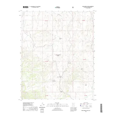 2020 Map of Indian Spring Canyon, 2020 Print