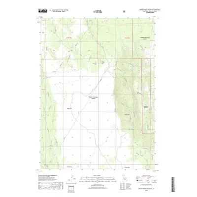 2018 Map of Indian Spring Mountain, 2018 Print
