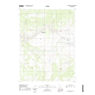 2019 Map of Indian Water Canyon, 2019 Print