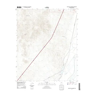 2013 Map of Indian Well Wilderness, 2013 Print