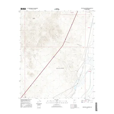 2017 Map of Indian Well Wilderness, 2017 Print