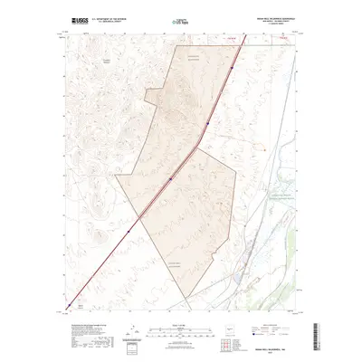2023 Map of Indian Well Wilderness, 2023 Print