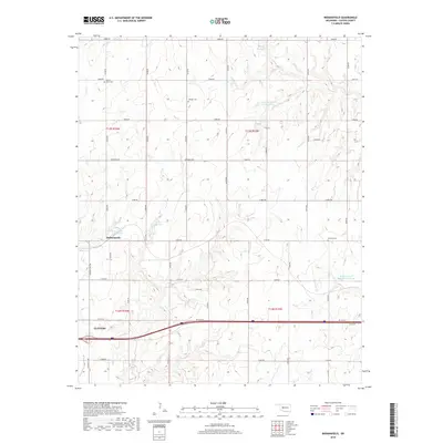 2018 Map of Indianapolis, 2018 Print