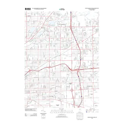 2013 Map of Indianapolis East, 2013 Print
