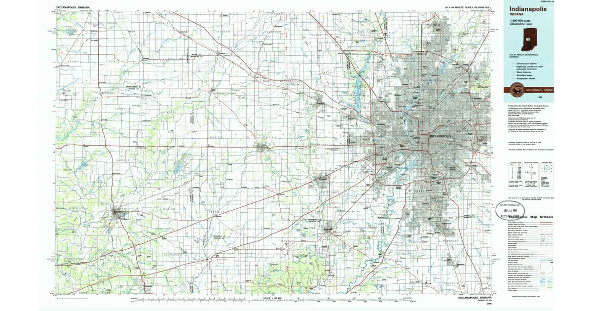 1980s Maps of Jamestown IN Pastmaps - Indianapolis Putnam County In Usgs Topo 1986 Og 1200x630 