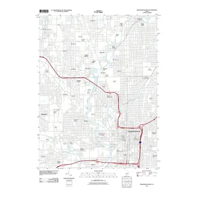 2010 Map of Indianapolis West, 2010 Print