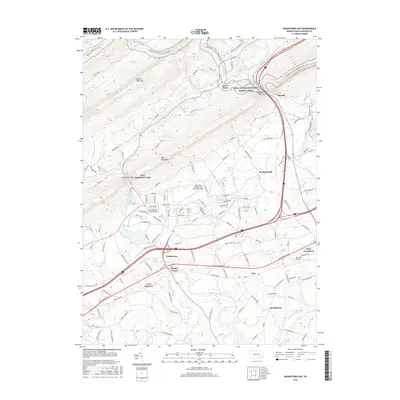 2016 Map of Indiantown Gap, 2016 Print