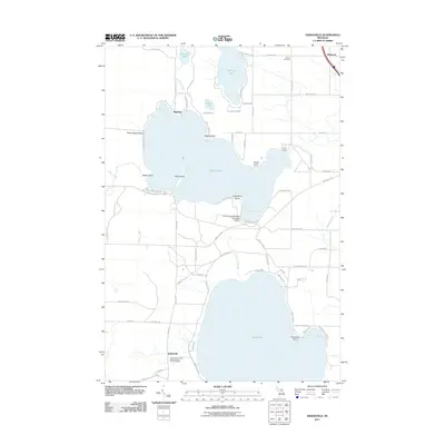 2011 Map of Indianville, 2011 Print