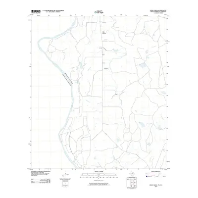 2010 Map of Indio Creek, 2010 Print