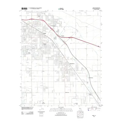 2012 Map of Indio, 2012 Print
