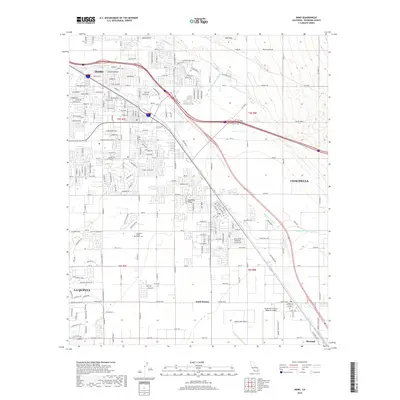 2018 Map of Indio, 2018 Print