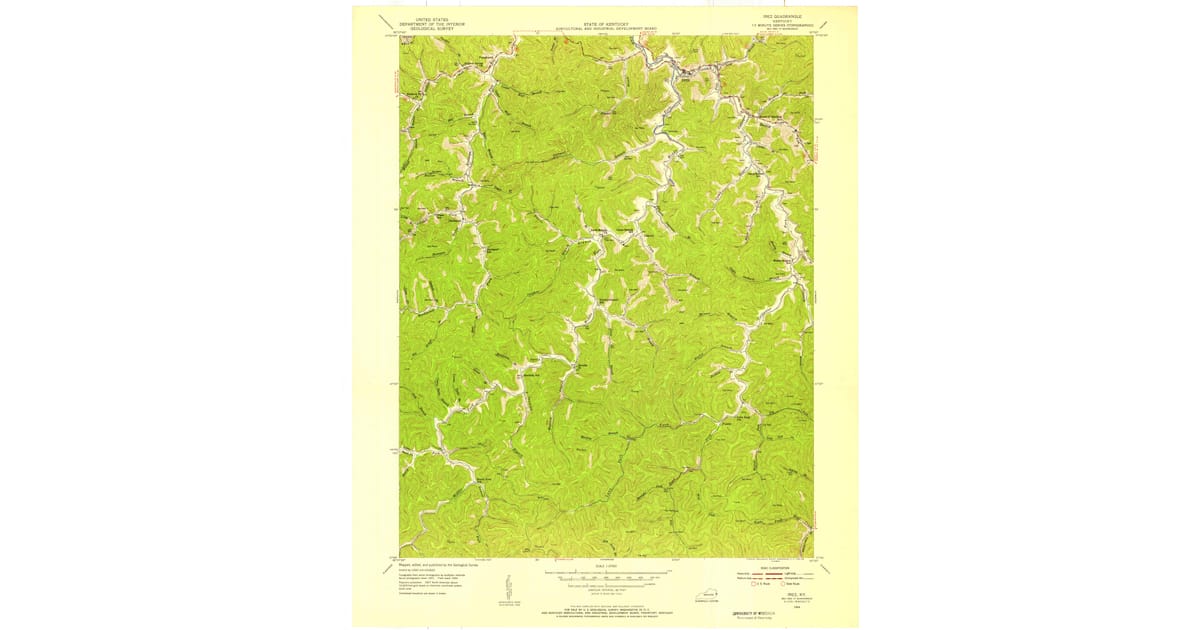 1950s Maps of Davisport, KY | Pastmaps