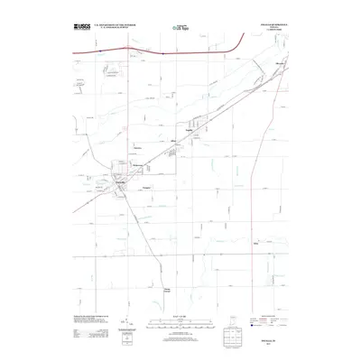 2013 Map of Ingalls, 2013 Print