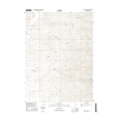 2017 Map of Ingham Canyon, 2017 Print