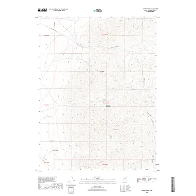 2018 Map of Inskip Canyon, 2018 Print