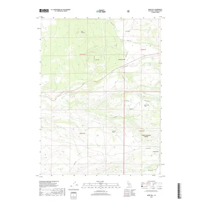 2018 Map of Inskip Hill, 2018 Print