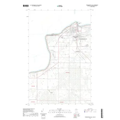 2019 Map of International Falls, 2019 Print