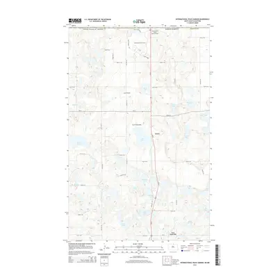 2014 Map of International Peace Garden, 2014 Print