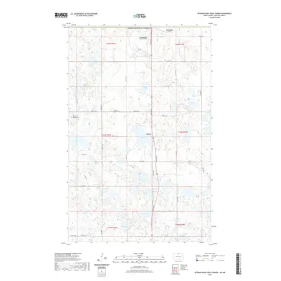 2020 Map of International Peace Garden, 2020 Print