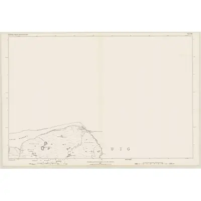1876 Map of Inverness-shire (Hebrides), Sheet III, 1881 Print