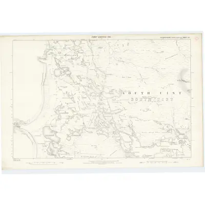 1876 Map of Inverness-shire (Hebrides), Sheet LIII, 1881 Print