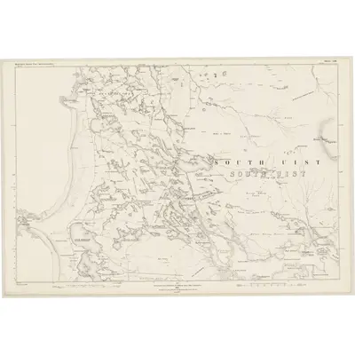 1876 Map of Inverness-shire (Hebrides), Sheet LIII, 1881 Print