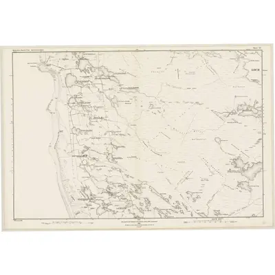 1878 Map of Inverness-shire (Hebrides), Sheet LV, 1881 Print