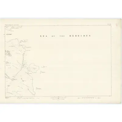 1878 Map of Inverness-shire (Hebrides), Sheet LVI, 1880 Print