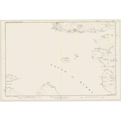 1876 Map of Inverness-shire (Hebrides), Sheet LX, 1880 Print