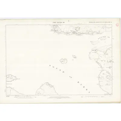 1876 Map of Inverness-shire (Hebrides), Sheet LX, 1881 Print
