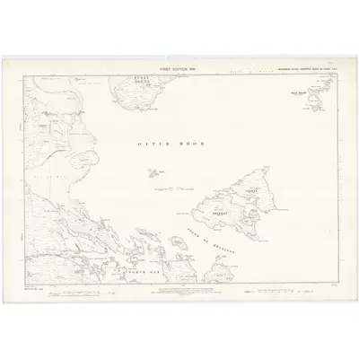 1876 Map of Inverness-shire (Hebrides), Sheet LXIII, 1881 Print