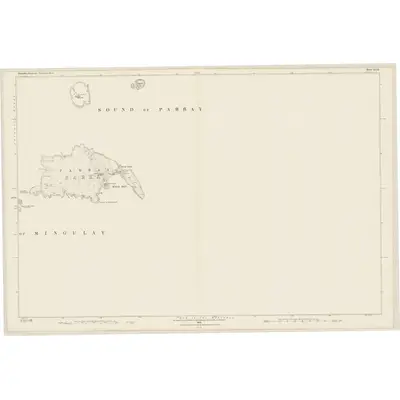 1878 Map of Inverness-shire (Hebrides), Sheet LXIX, 1880 Print