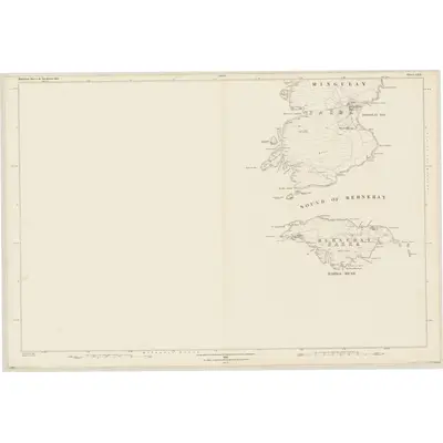 1878 Map of Inverness-shire (Hebrides), Sheet LXX, 1880 Print