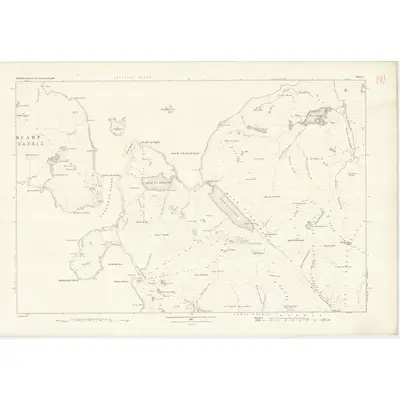 1878 Map of Inverness-shire (Hebrides), Sheet V, 1881 Print