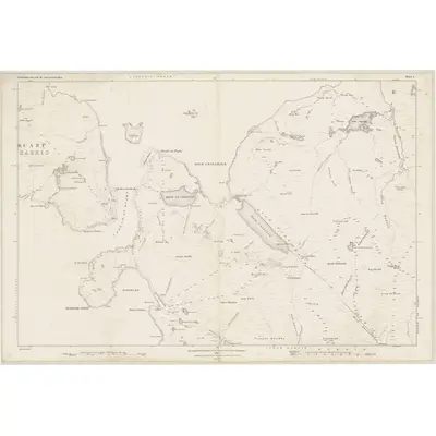 1878 Map of Inverness-shire (Hebrides), Sheet V, 1881 Print