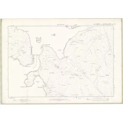 1901 Map of Inverness-shire - Hebrides Sheet V, 1903 Print