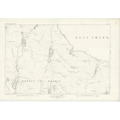 1878 Map of Inverness-shire (Hebrides), Sheet VI, 1882 Print