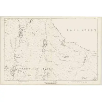 1878 Map of Inverness-shire (Hebrides), Sheet VI, 1882 Print