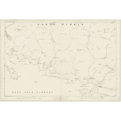1878 Map of Inverness-shire (Hebrides), Sheet X, 1881 Print