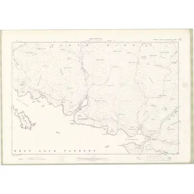 1901 Map of Inverness-shire - Hebrides Sheet X, 1903 Print