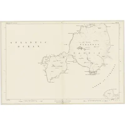 1878 Map of Inverness-shire (Hebrides), Sheet XII, 1881 Print