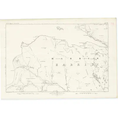 1878 Map of Inverness-shire (Hebrides), Sheet XIII, 1882 Print