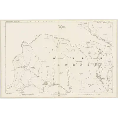 1878 Map of Inverness-shire (Hebrides), Sheet XIII, 1882 Print