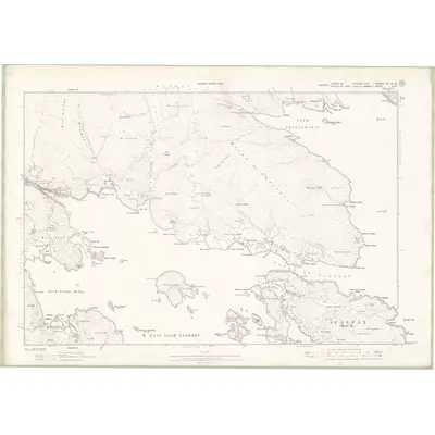 1901 Map of Inverness-shire - Hebrides Sheet XIV & XV, 1903 Print