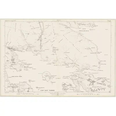 1878 Map of Inverness-shire (Hebrides), Sheet XIV, 1882 Print