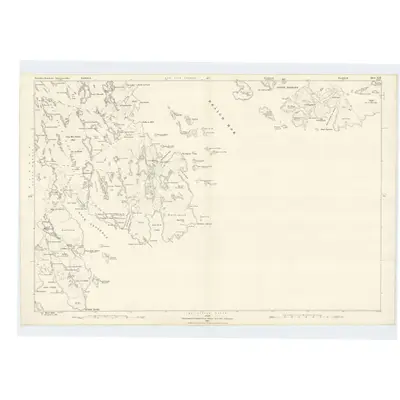 1878 Map of Inverness-shire (Hebrides), Sheet XIX (with extension XXIIIA), 1881 Print